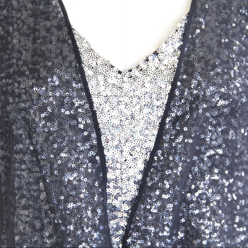 INC Sleeveless Sequin Layered Blouse - Picture 4 of 4